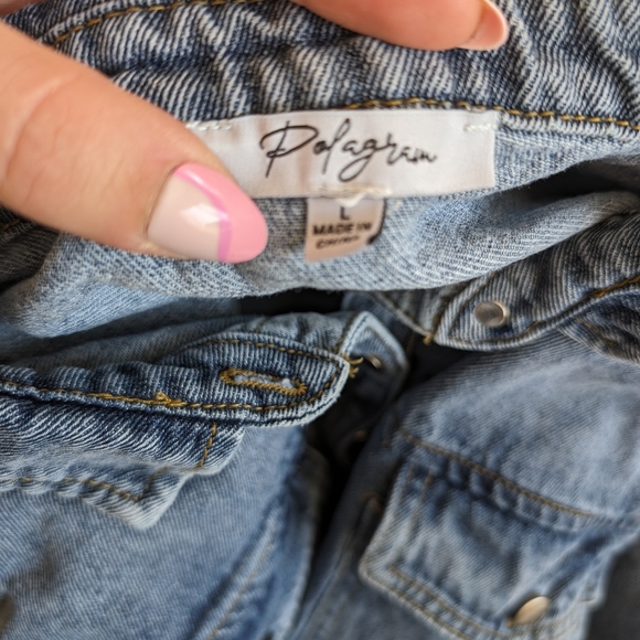 Polagram Denim Shacket - Picture 7 of 9